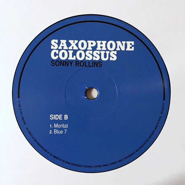 Sonny Rollins : Saxophone Colossus (LP, Album)