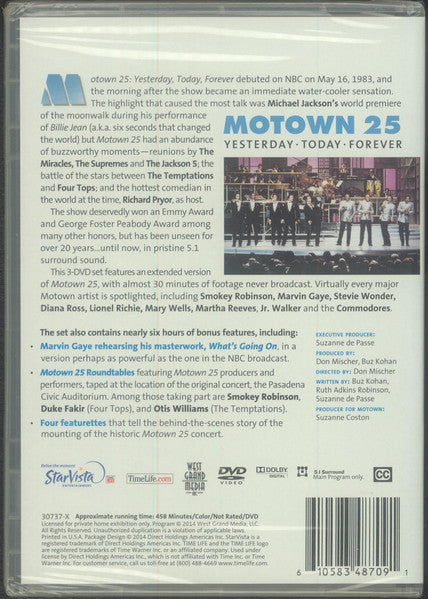 Various : Motown 25, Yesterday, Today, Forever (3xDVD-V)