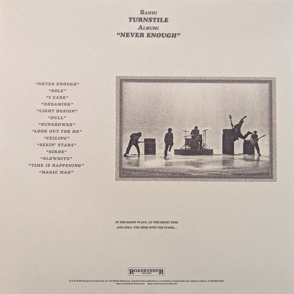 Turnstile (2) : Never Enough (LP, Album, Ltd, Per)