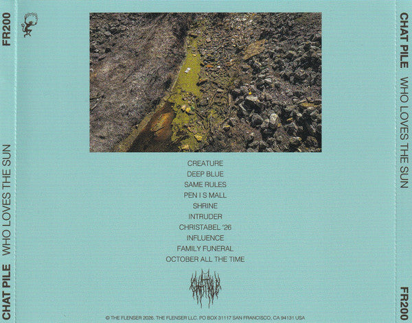 Chat Pile : Who Loves The Sun (CD, Album)