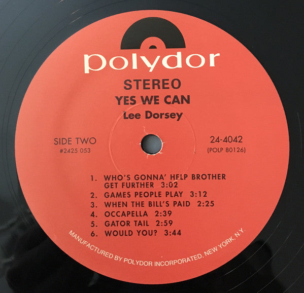 Lee Dorsey : Yes We Can (LP, Album, RE)