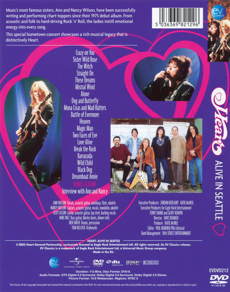 Heart : Alive In Seattle (DVD-V, Multichannel, NTSC)