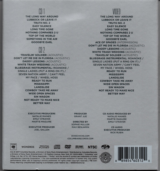 Dixie Chicks : DCX MMXVI (2xCD + DVD-V, NTSC)