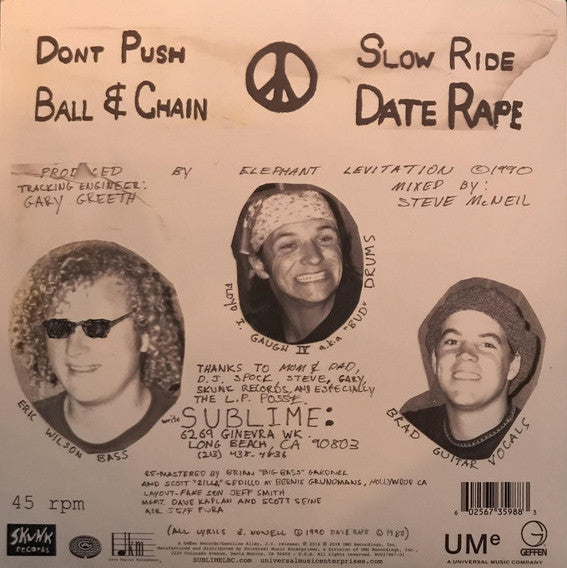 Sublime (2) : 89 Vision (10", RSD, Ltd, M/Print, RE)