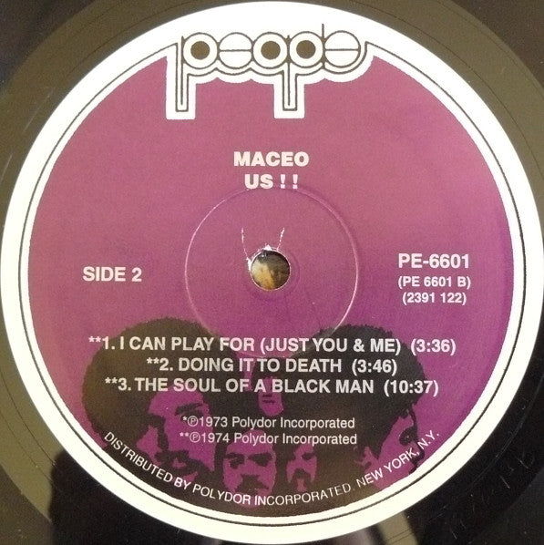 Maceo & The Macks : US (LP, Album, RE)