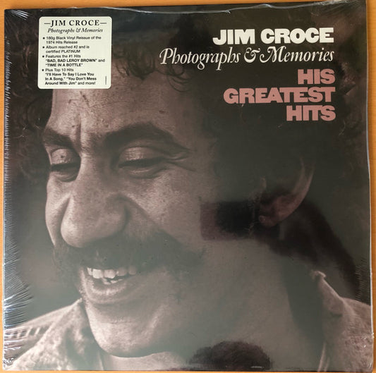 Jim Croce : Photographs & Memories (His Greatest Hits) (LP, Comp, RE, 180)