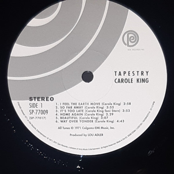 Carole King : Tapestry (LP, Album, RE, Gat)