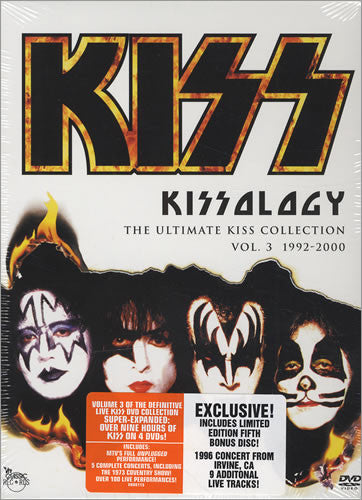 Kiss : Kissology: The Ultimate Kiss Collection Vol. 3 1992-2000 (4xDVD-V, Multichannel, NTSC + DVD-V, Ltd, NTSC, Bo)