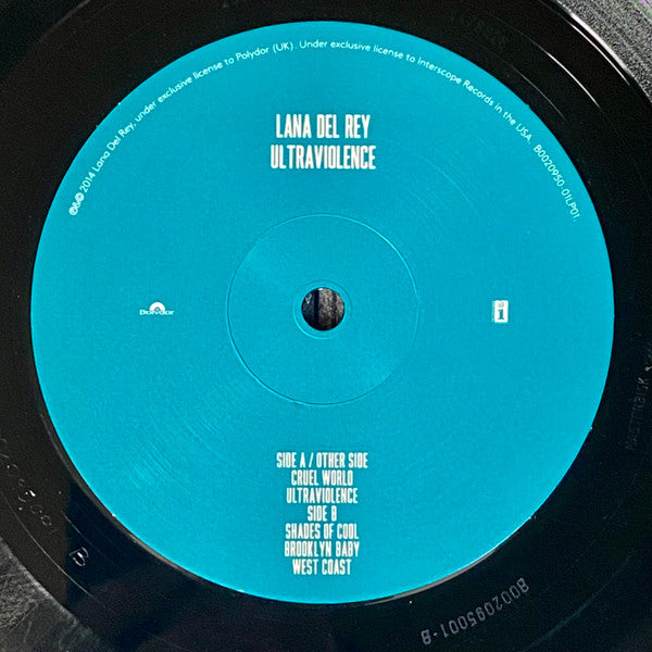 Lana Del Rey : Ultraviolence (2xLP, Album, RE)