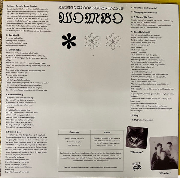 Wombo : Blossomlooksdownuponus (LP, Album, Pow)