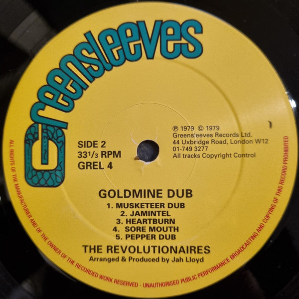The Revolutionaires* : Goldmine Dub (LP, Album, RE)