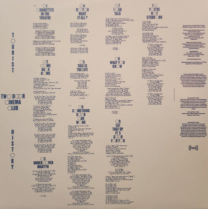 Two Door Cinema Club : Tourist History (LP, Album, RE, 15t)