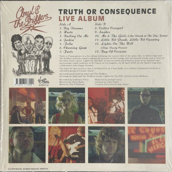 Amyl and The Sniffers :  Truth Or Consequence Live Album (LP, Album)