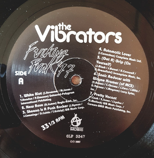 The Vibrators : Fucking Punk '77 (LP, Ltd, 180)