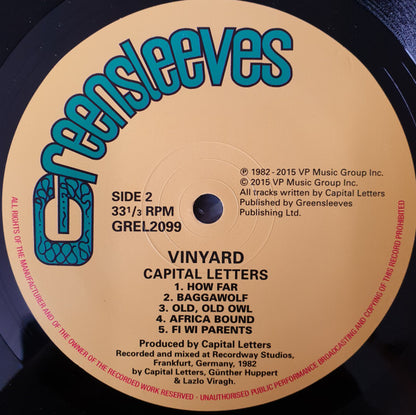 Capital Letters : Vinyard (LP, RE)