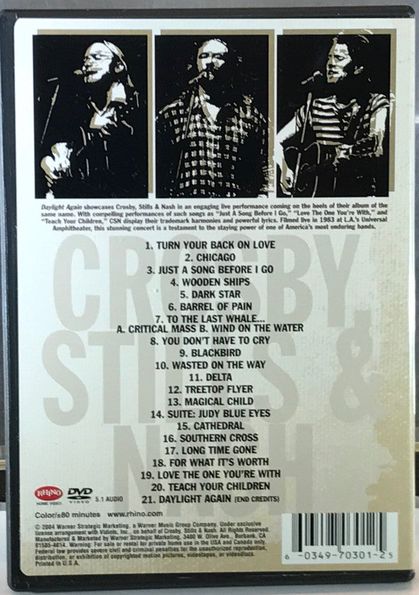 Crosby, Stills & Nash : The DVD Collection (3xDVD-V, NTSC, Box)