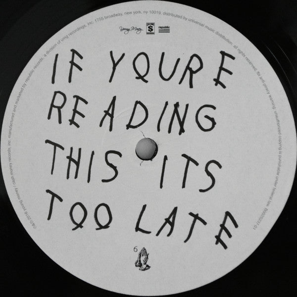 Drake : If You're Reading This It's Too Late (2xLP, Mixtape, RE)