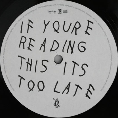 Drake : If You're Reading This It's Too Late (2xLP, Mixtape, RE)