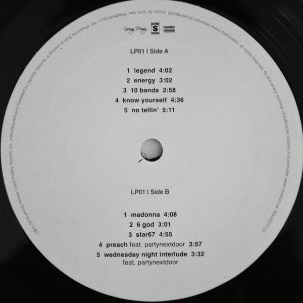 Drake : If You're Reading This It's Too Late (2xLP, Mixtape, RE)